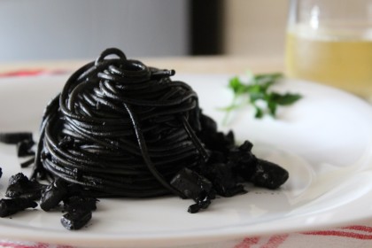 Spaghetti al nero di seppia.